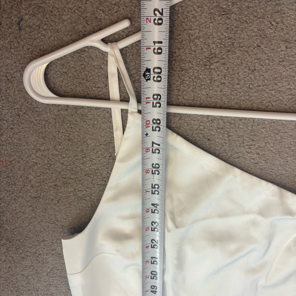 NWT Show Me Your Mumu Shannon One Shoulder White Maxi Dress Medium wedding - Picture 4 of 10